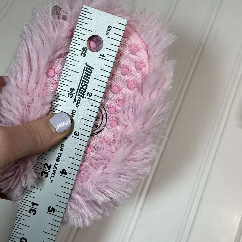 Wonder Nation Infant Size 2 Pink Monster Claw Plush Slippers NWT